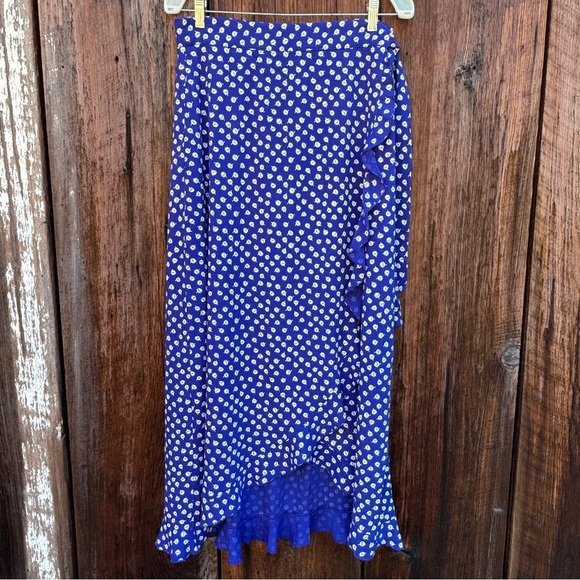 Maeve Dresses & Skirts - Maeve Blue and White High Low Skirt